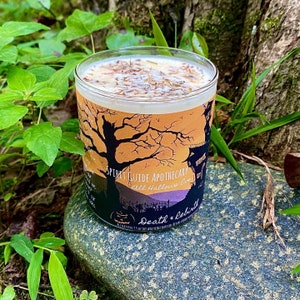 All Hallows' Eve Spirit Guide Intention Candle-Reiki infused-Natural Essential oil Soy Vegan,Magic Healing Intention,Spiritual Handmade Gift