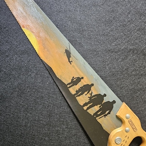 Hand-Painted Saw