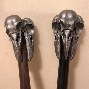 Crow Skull Cane