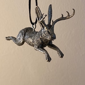 Jumping Jackalope ornament