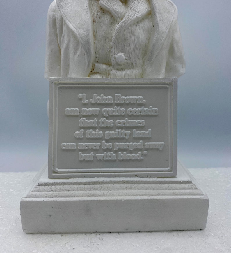 Bust Inscription Sample John Brown Bust (white Finish) - Etsy