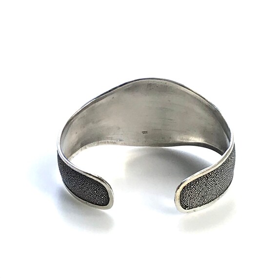 Silver Larimar Cuff Bracelet, 925 Sterling Silver… - image 6
