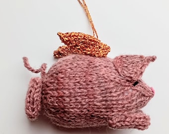 Flying Pig Knitting Pattern: Instant PDF Download