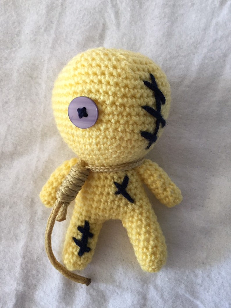 Mu\u00f1eco voodoo Poppet Doll Crochet amigurumi toy Crochet toy Pincushion Zombie Doll Vodou Doll Voodoo doll Stuffed toy