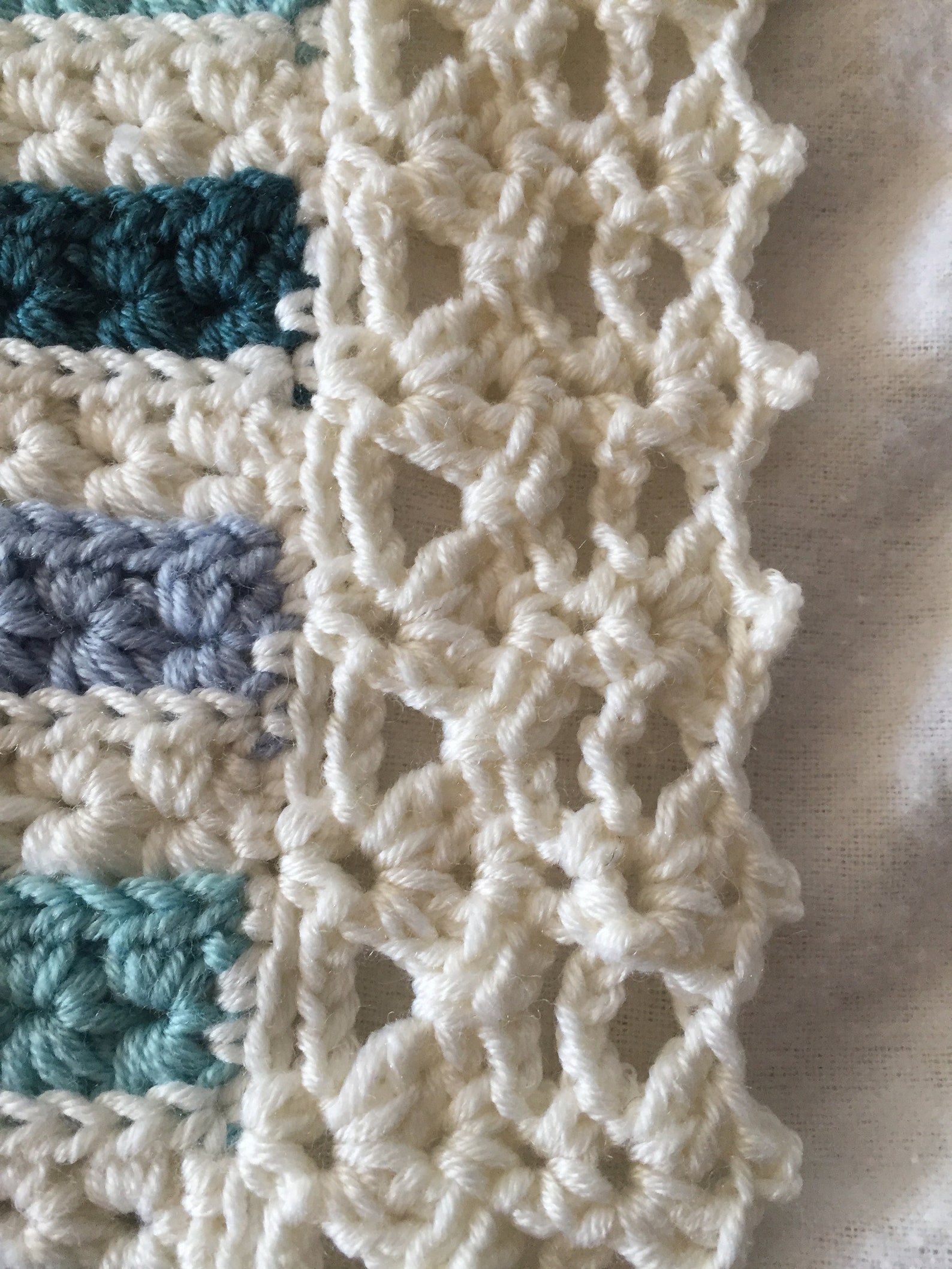 Luxury Cashmere Merino Crochet Baby Blanket With Lacy Edge in Etsy