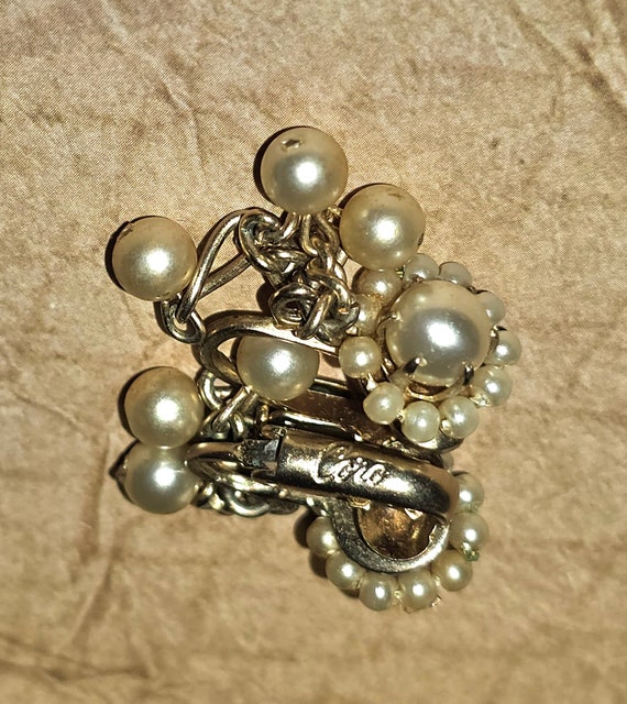 Coro Pearls Dangling Clip On Earrings - image 2