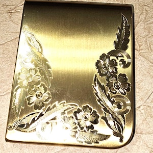 Elgin American Gold Tone Face Powder Box Compact Flower Accent Elegant Vintage Accessories Gift for Her