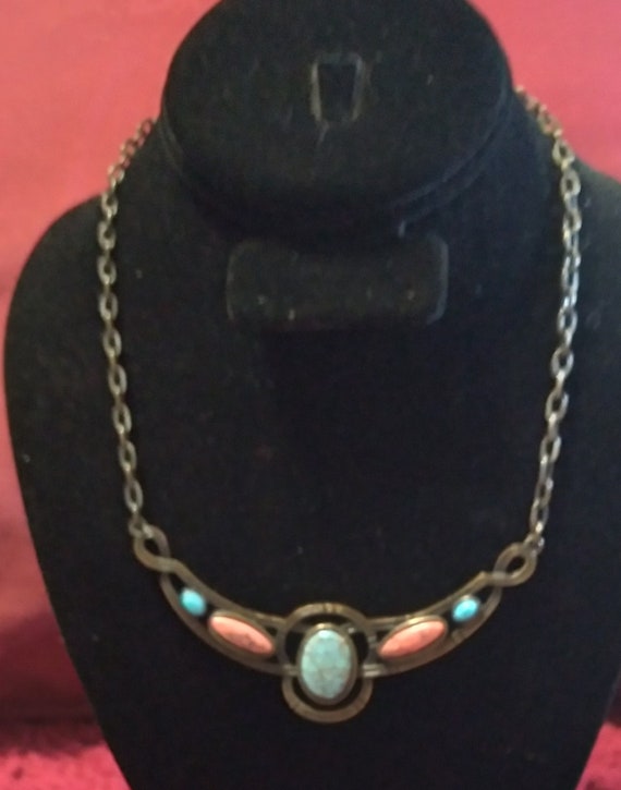 Caroline Emmons Bronze Tone Boho Necklace Gift For