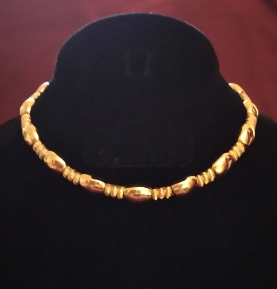 Monet Gold Tone Chain Necklace - image 1