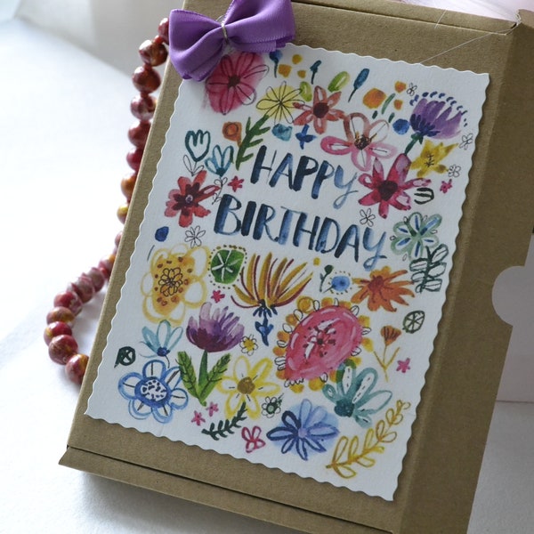 Happy Birthday gift box / Letterbox gift / Personalised Birthday Treat / Chocolate Candy Box