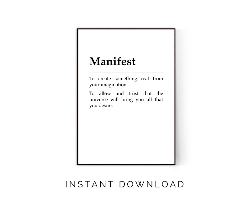 manifest definition