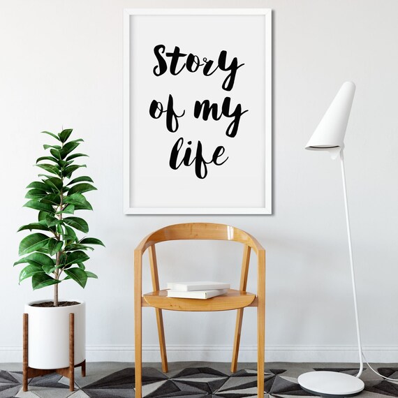 Story Of My Life One Direction Lyric Print Instant Download - Etsy