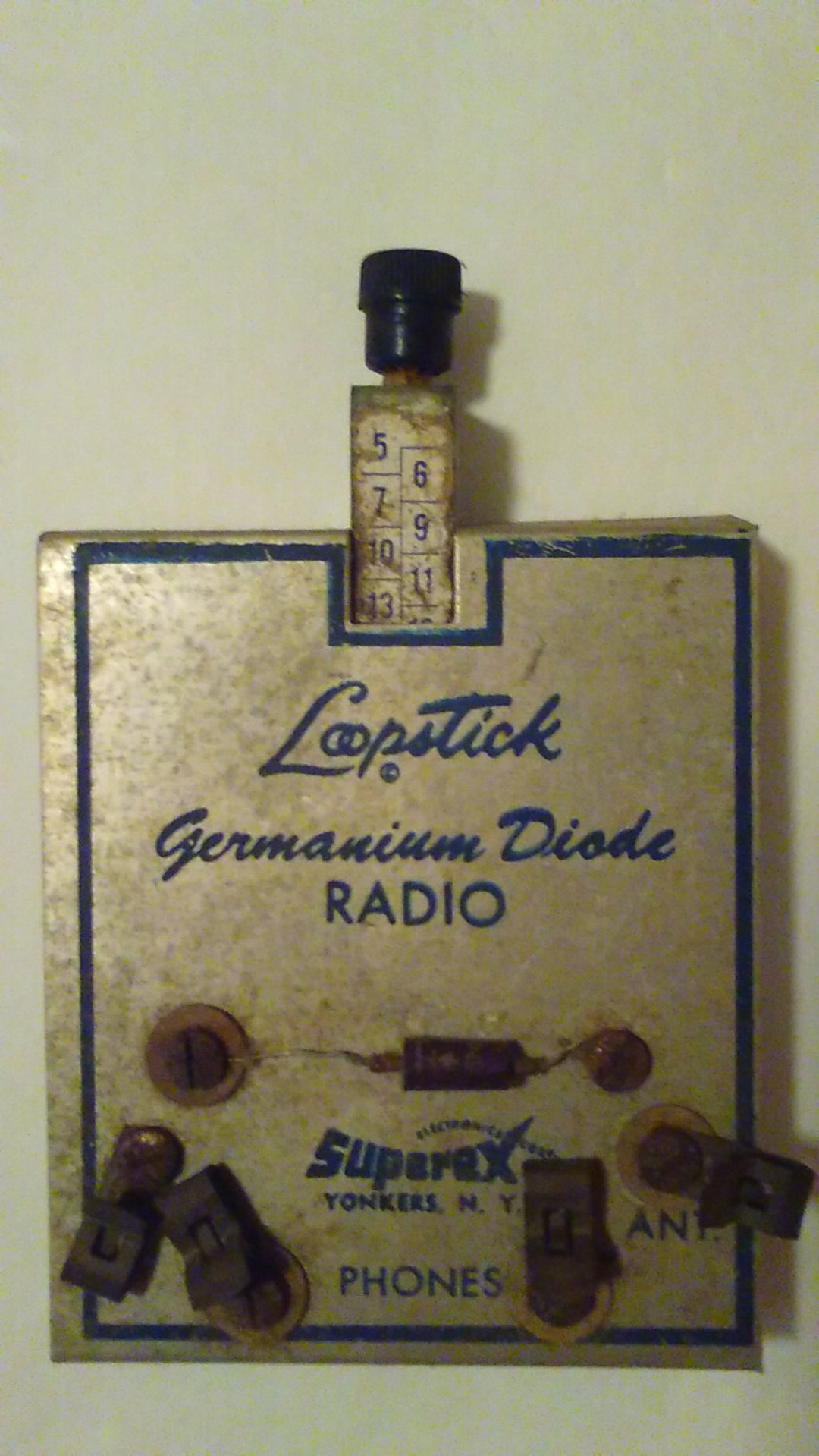 Germanium Diode Kit Radio From 1956. loopstick Etsy