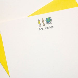 Personalized Stationery  | Stationery Set | Custom Stationery | Personalized Stationary Set | Custom Stationary | Teacher Stationery