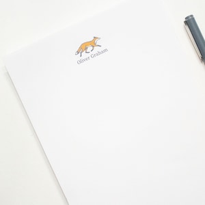 Personalized Notepad - 50 Sheets | Custom Notepad | Personalized Note Pad | Personalized Writing Pad | Fox Note Pad