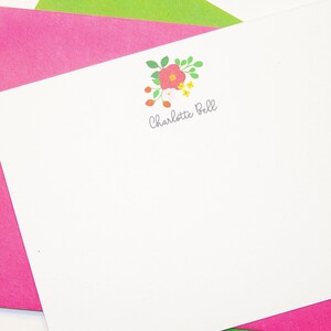 Personalized Stationery  | Stationery Set | Custom Stationery | Personalized Stationary Set | Custom Stationary | Floral Stationery