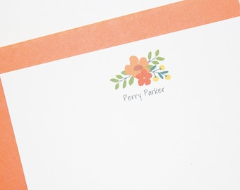 Personalized Stationery  | Stationery Set | Custom Stationery | Personalized Stationary Set | Custom Stationary | Floral Stationery
