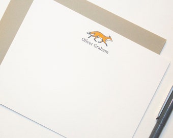 Personalized Stationery  | Stationery Set | Custom Stationery | Personalized Stationary Set | Custom Stationary | Fox Stationery