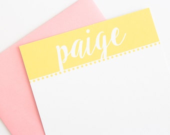 Personalized Stationery | Personalized Stationary | Children's Stationery Set | Girl's Personalized Note Cards | Kid's Stationery Set