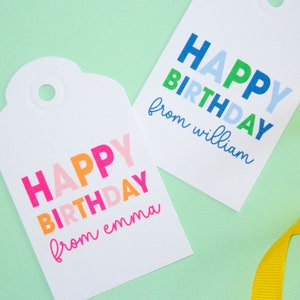 Etiquetas de regalo para niños / Etiquetas de regalo para niños / Etiquetas de regalo de cumpleaños
