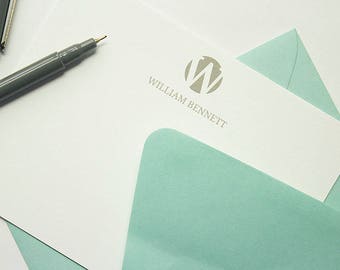 Papelería personalizada / Papelería con monogramas / Tarjetas de notas personalizadas / Papelería moderna / Tarjetas de notas comerciales