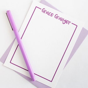 Cancelleria personalizzata / Set di cancelleria per bambine / Cancelleria per bambini / Biglietti di auguri per bambini / Cancelleria per bambini / Biglietti di ringraziamento per bambine