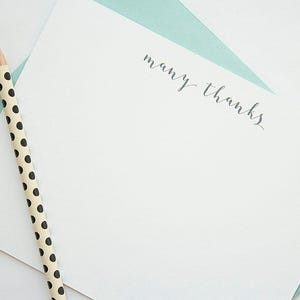 Danke Note Briefpapier Set | Vielen Dank, dass Sie Grußkarten | Modernes Briefpapier | Personalisiertes Briefpapier | Braut Briefpapier | Dankesnotizen