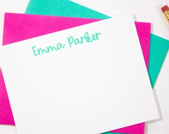 Personalized Stationery Set | Boy's Stationery Set | Girl's Note Cards | Children's Stationery Set | Girl's Stationery | Kid's Stationery