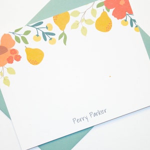 Personalized Stationery  | Stationery Set | Custom Stationery | Personalized Stationary Set | Custom Stationary | Floral Stationery