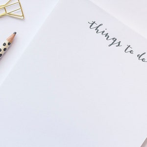 To Do Notepad - 50 Sheets | To Do List Notepad | Bridesmaid Gift Notepad | Organizational Notepad | Daily Planner Notepad | Memo Pad