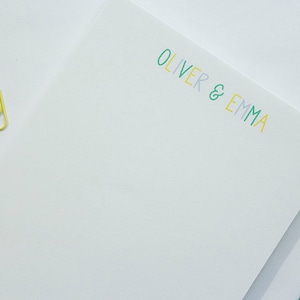 Personalized Notepad - 50 Sheets | Sibling Notepad | Children&#39;s Notepad | Personalized Kid&#39;s Notepad | Family Notepad | Sibling Stationery