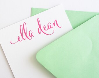 Personligt brevpapper | Anpassat brevpapper | Personliga anteckningskort | Brevpappersset | Anpassade anteckningskort | Monogrambrevpapper