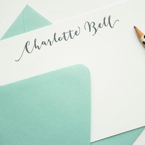 Personalisiertes Briefpapier | Briefpapier Set | Personalisiertes Briefpapier-Set | Benutzerdefinierte Grußkarten | Braut Briefpapier | Damen Schreibwaren Set