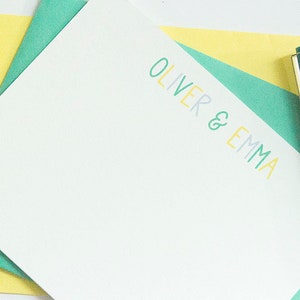Personalisiertes Briefpapier | Geschwister Briefpapier | Sibling Grußkarten | Kinderschreibwaren | Kinder Briefpapier | Sibling Grußkarten für Kinder