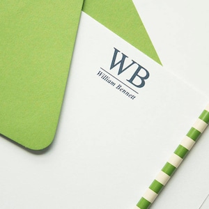 Papelería personalizada / Papelería con monogramas / Juego de papelería / Papelería comercial / Papelería para hombres / Juego de papelería personalizada