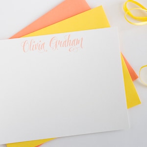 Personalized Stationery Set | Personalized Stationary | Bridal Stationery | Women&#39;s Stationery Set | Modern Calligraphy Style Stationery