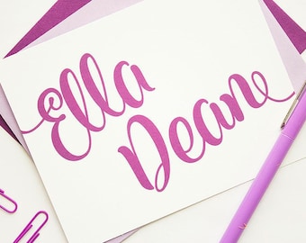Personalized Stationery Set | Personalized Stationary | Women's Personalized Stationery Set | Girl's Stationery Set | Modern Stationery