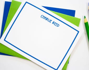 Boy's Personalized Stationery Set | Boy's Note Cards | Children's Stationery Set | Children's Note Cards | Kid's Stationery | Kids Notecards
