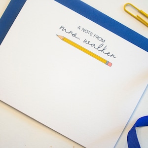 Personalisiertes Briefpapier | Briefpapier Set | Personalisiertes Briefpapier Personalisiertes Briefpapier-Set | Benutzerdefinierte Briefpapier | Lehrer Briefpapier