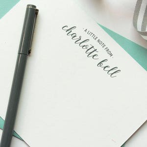 Personalisiertes Briefpapier | Briefpapier Set | Personalisiertes Briefpapier-Set | Benutzerdefiniertes Grußkarten-Set | Modernes Briefpapier | Personalisiertes Briefpapier