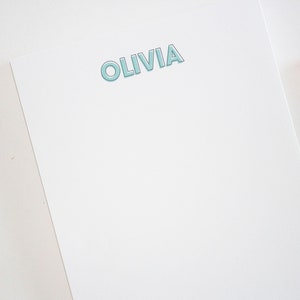 Personalized Notepad - 50 Sheets | Custom Notepad | Personalized Note Pad | Personalized Writing Pad | Personalized Stationary