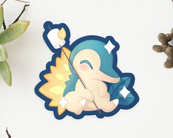 Pegatina de Cyndaquil de la musaraña de fogata ~ Pegatina de vinilo resistente a la intemperie