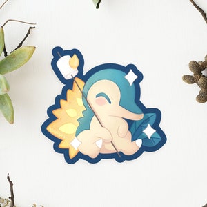 Campfire Shrew Cyndaquil Sticker ~ Weatherproof Vinyl Sticker