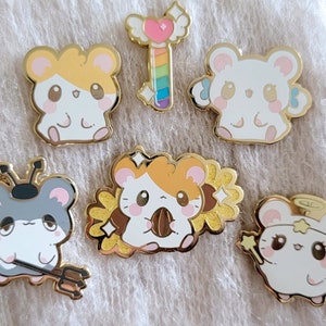 Hamtaro Ham-Ham Heartbreak Pins