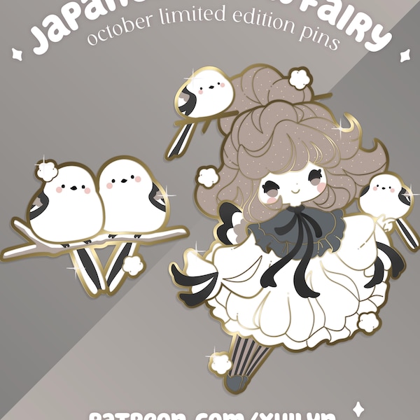 Japanese Snow Fairy Pins - October 2024 | Pin Vault Limited Edition