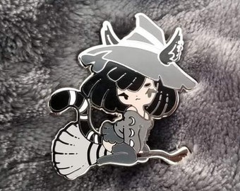 Black Cat Witch Pin