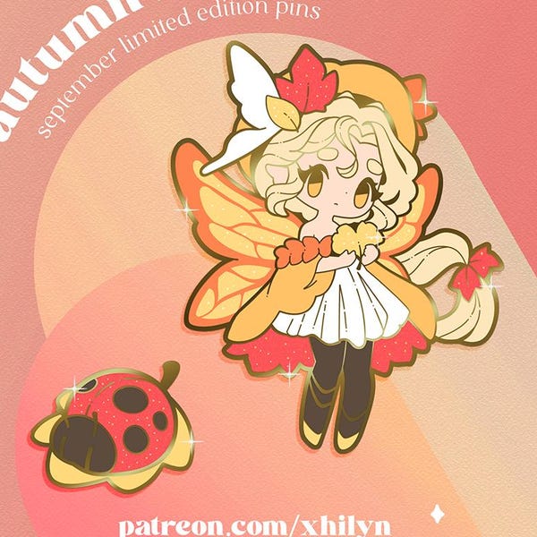 Autumn Fairy Pins - September 2023 | Pin Vault Limited Edition