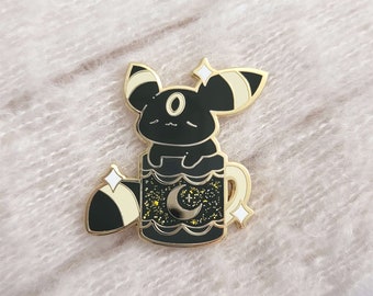 Black Coffee Umbreon Eevee Pin