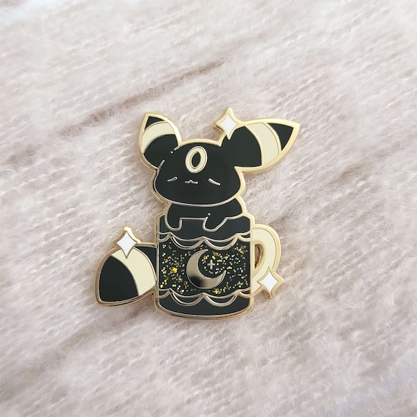 Schwarzer Kaffee Umbreon Evoli Pin