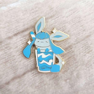 Blue Slushy Glaceon Eevee Pin